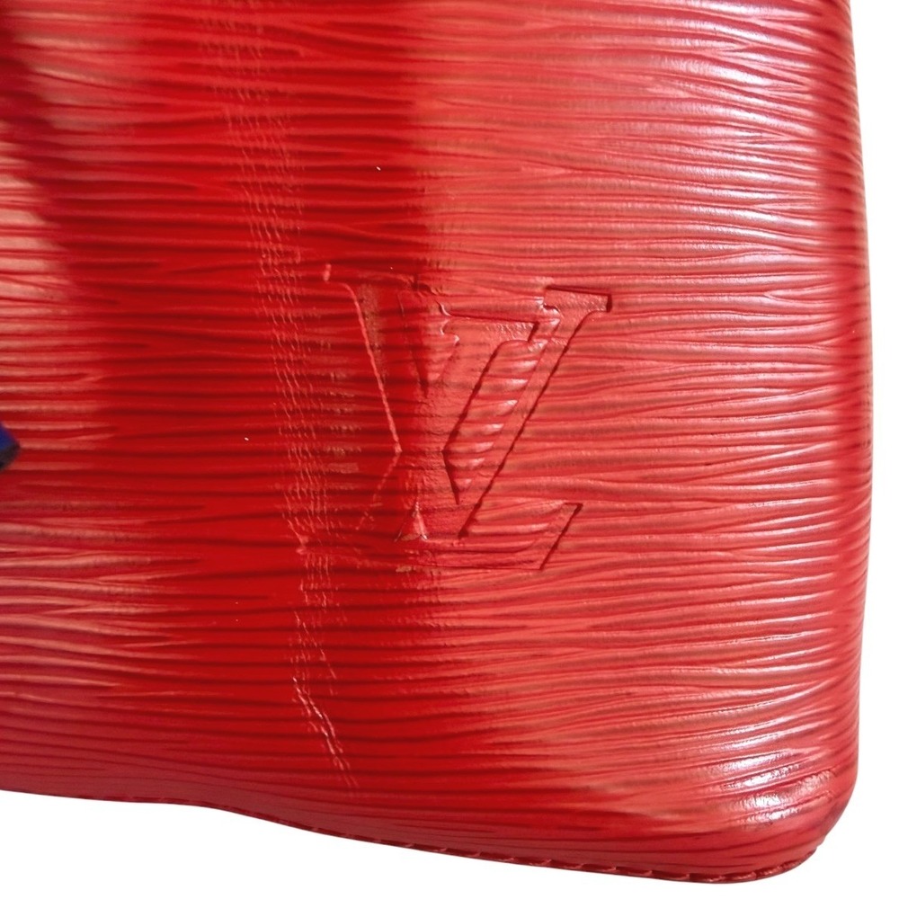 Louis Vuitton NeoNoe MM Epi Leather Red Blue Bucket Bag Shoulder Crossbody - Picture 10 of 16